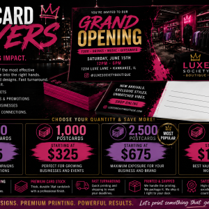 Postcard Flyers (Designed, Printed & Shipped)