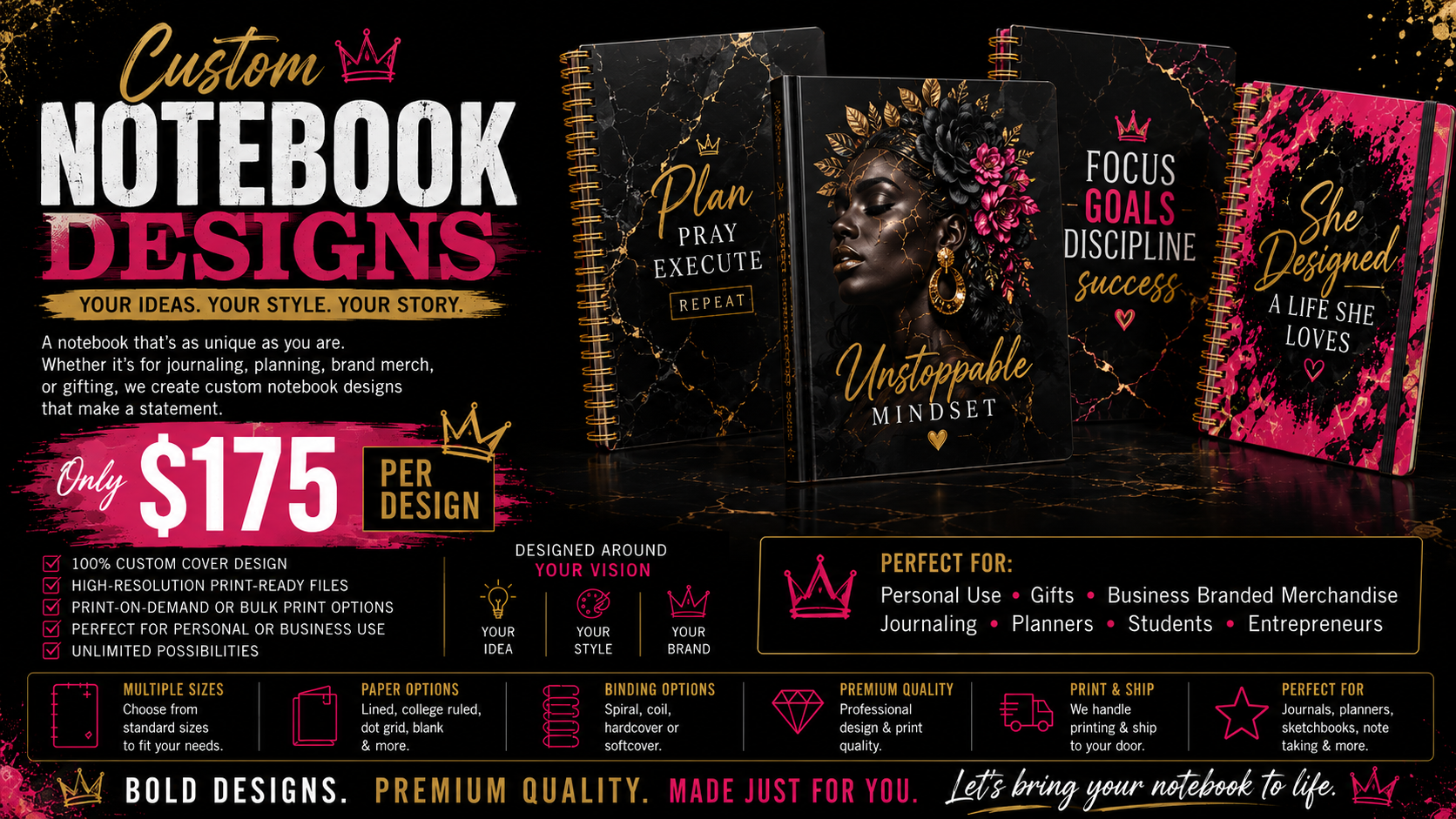 Custom Notebook Design